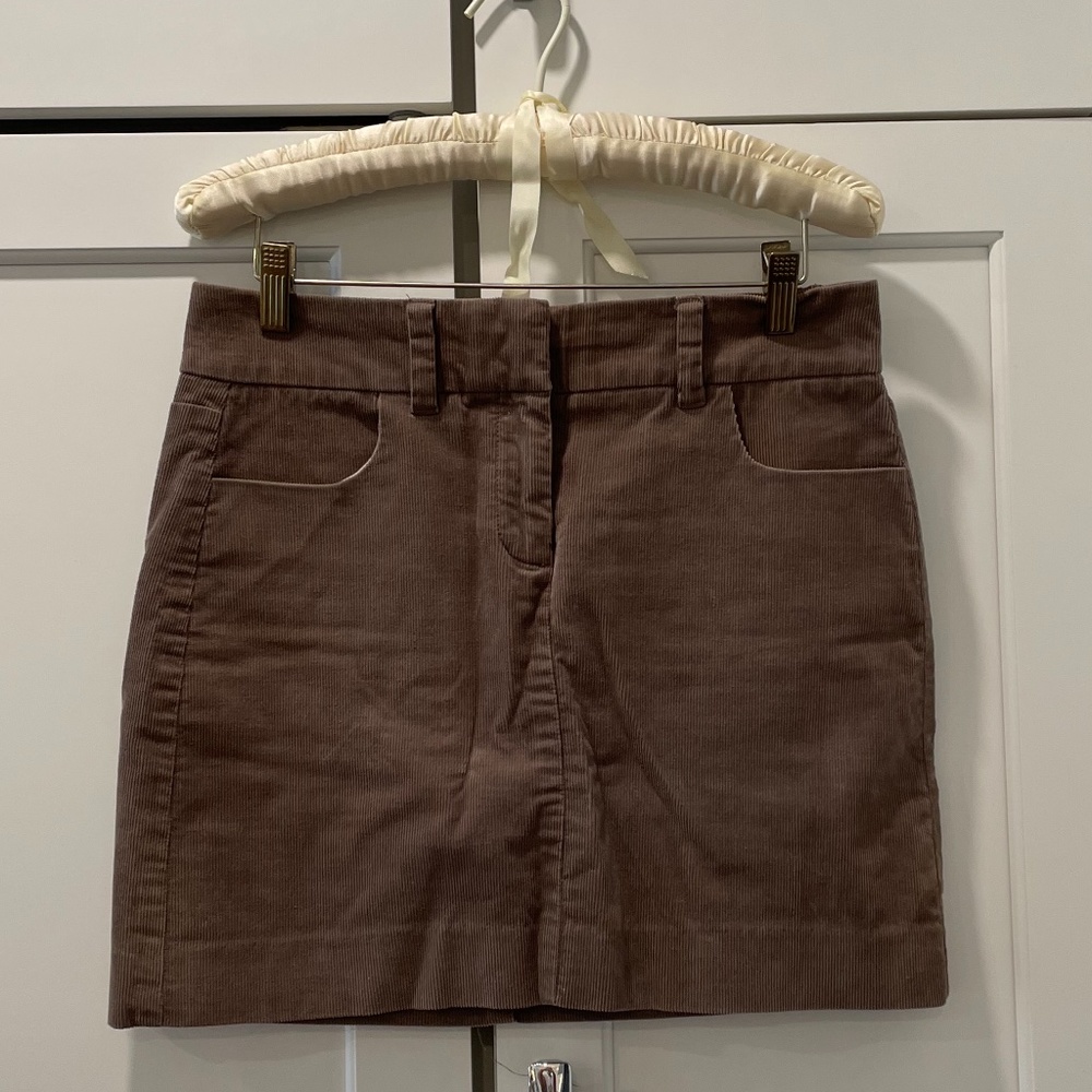 J. Crew Light Brown Corduroy Skirt